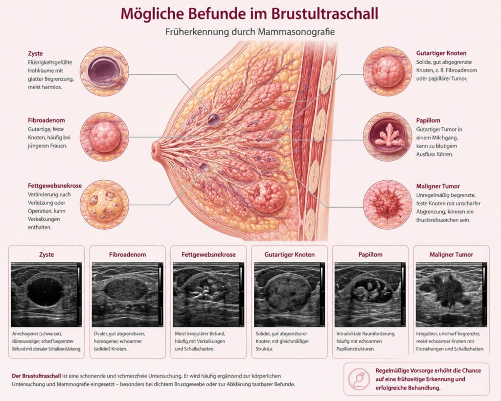 Infoposter Brustultraschall